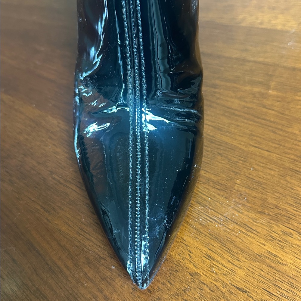Zadig & Voltaire Black Patent Leather Ankle Boots - Picture 11 of 11